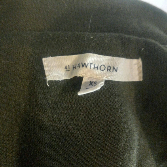 41 Hawthorn Women Green Long Sleeve Notch Lapel Double-Breasted Pea Coat Sz XS - Picture 6 of 7